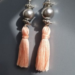 Blush Tassel Fashion Earrings